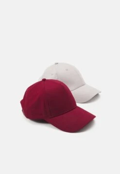 Pier One UNISEX 2 PACK - Cap - Light Grey/berry -ModePier dc135ddce2ca4d6ea4c07bf8c622a918 1
