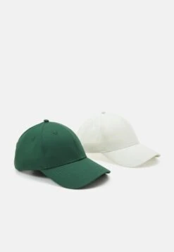 Pier One UNISEX 2 PACK - Cap - Green/off White -ModePier dc65a133b29b44b0b489ea3a78f3a08f 1