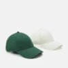 Pier One UNISEX 2 PACK - Cap - Green/off White