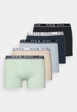 Pier One 5 PACK - Panties - Beige/light Green/black -ModePier e0908b74d58443eca85f261ae7c2aa9f