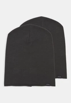 Pier One UNISEX 2 PACK - Mütze - Black/grey -ModePier e50b8580c4fa40d19083df30a9f3b419