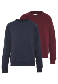 Pier One 2 PACK - Sweatshirt - Dark Blue/bordeaux -ModePier e8ca40f9b80c4f6f9ec83d1f66be0f35 1