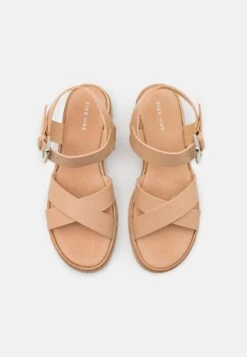 Pier One LEATHER - Riemensandalette - Beige -ModePier efe3a4419dd64fed9e5a1ad795b3f40c