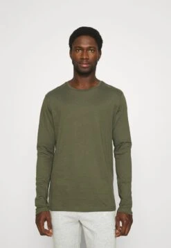 Pier One 2 PACK - Langarmshirt - Olive/dark Blue -ModePier fbf130aeedee491594c388dc1fd3399d