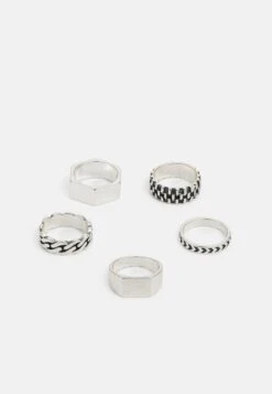Pier One 5 PACK - Ring - Silver-coloured -ModePier fc3926f0e1e341beb8f9300523b0deb6 1